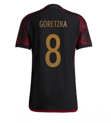 Germany Leon Goretzka #8 Replica Away Stadium Shirt World Cup 2022 Short Sleeve